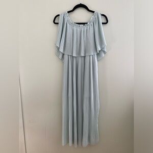 Off-the-Shoulder Pastel Green Zara Dress